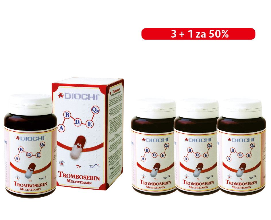 AKCE: Tromboserin multivitamín 3+1 za 50%