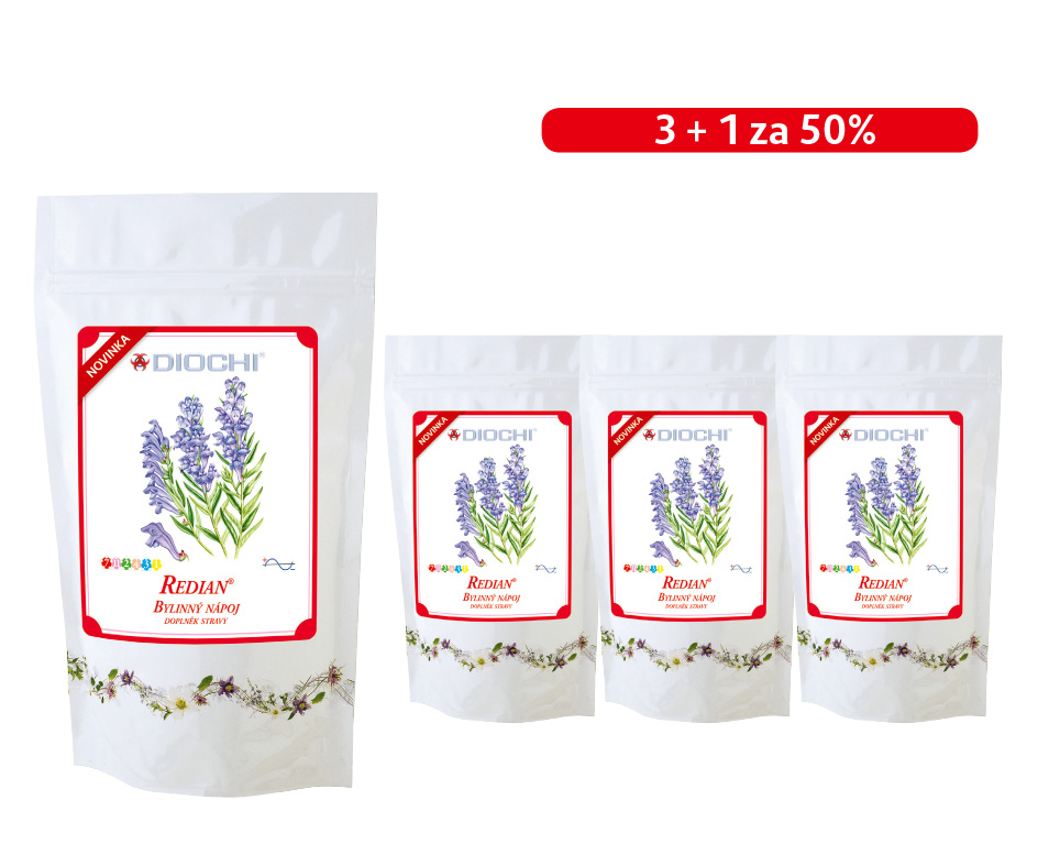 AKCE: Redian čaj 3+1 za 50%
